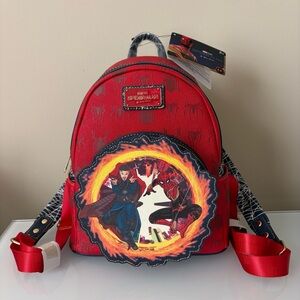 NWT Loungefly Marvel Spider-Man No Way Home Doctor Strange Portal Mini Backpack
